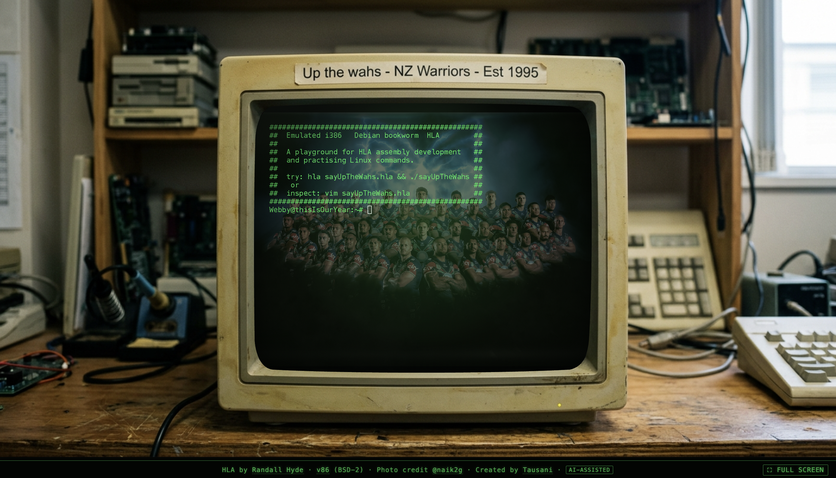 WahsOS home screen